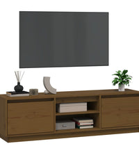TV-Schrank Honigbraun 140x35x40 cm Massivholz Kiefer
