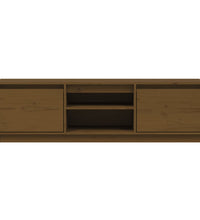 TV-Schrank Honigbraun 140x35x40 cm Massivholz Kiefer