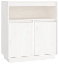 Sideboard Weiß 70x34x80 cm Massivholz Kiefer