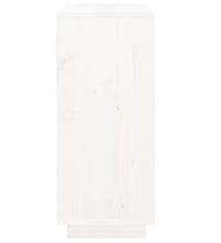 Sideboard Weiß 70x34x80 cm Massivholz Kiefer