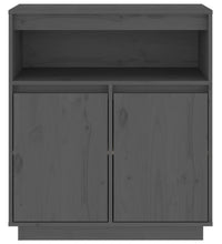 Sideboard Grau 70x34x80 cm Massivholz Kiefer