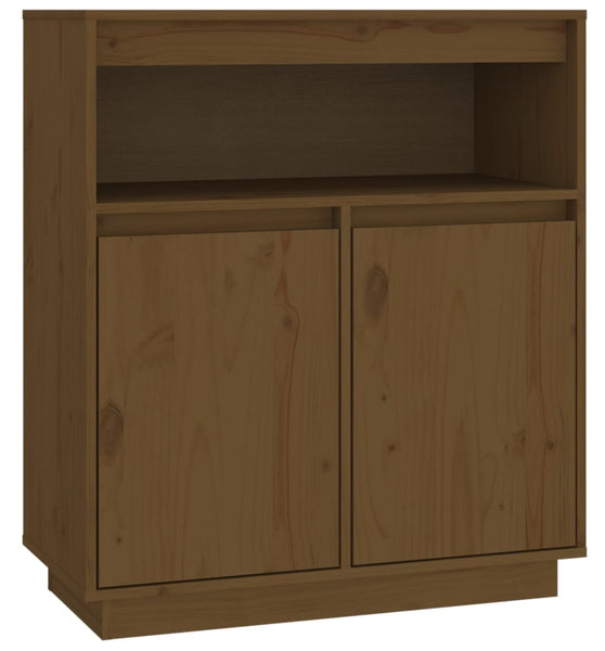 Sideboard Honigbraun 70x34x80 cm Massivholz Kiefer