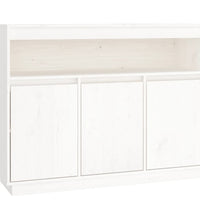 Sideboard Weiß 104,5x34x80 cm Massivholz Kiefer