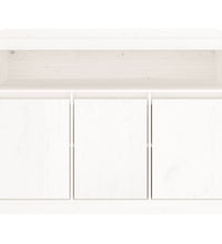 Sideboard Weiß 104,5x34x80 cm Massivholz Kiefer