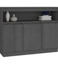 Sideboard Grau 104,5x34x80 cm Massivholz Kiefer