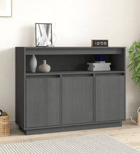 Sideboard Grau 104,5x34x80 cm Massivholz Kiefer