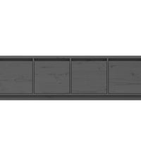 TV-Schrank Grau 156x37x45 cm Massivholz Kiefer