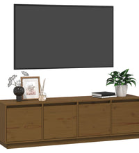 TV-Schrank Honigbraun 156x37x45 cm Massivholz Kiefer