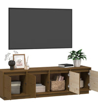 TV-Schrank Honigbraun 156x37x45 cm Massivholz Kiefer
