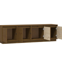 TV-Schrank Honigbraun 156x37x45 cm Massivholz Kiefer