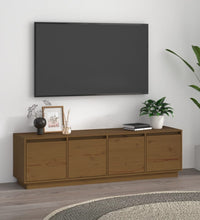 TV-Schrank Honigbraun 156x37x45 cm Massivholz Kiefer