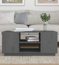 Couchtisch Grau 90x49x40,5 cm Massivholz Kiefer