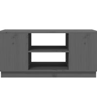 Couchtisch Grau 90x49x40,5 cm Massivholz Kiefer