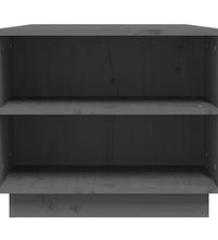 Couchtisch Grau 90x49x40,5 cm Massivholz Kiefer