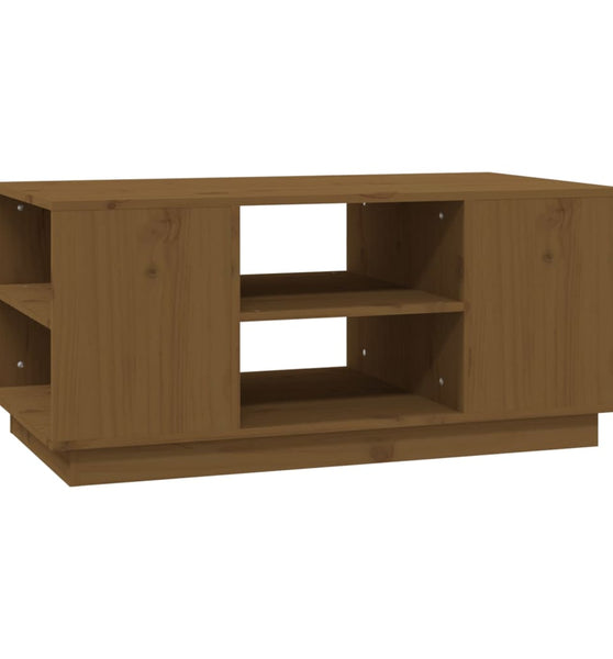 Couchtisch Honigbraun 90x49x40,5 cm Massivholz Kiefer
