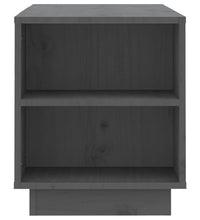 TV-Schrank Grau 110x35x40,5 cm Massivholz Kiefer