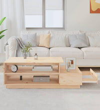 Couchtisch 120x50x40,5 cm Massivholz Kiefer