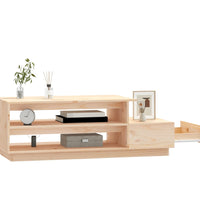 Couchtisch 120x50x40,5 cm Massivholz Kiefer