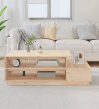 Couchtisch 120x50x40,5 cm Massivholz Kiefer