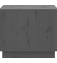 Couchtisch Grau 120x50x40,5 cm Massivholz Kiefer