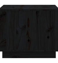 Couchtisch Schwarz 120x50x40,5 cm Massivholz Kiefer