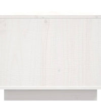 Couchtisch Weiß 80x50x40 cm Massivholz Kiefer