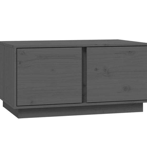 Couchtisch Grau 80x50x40 cm Massivholz Kiefer