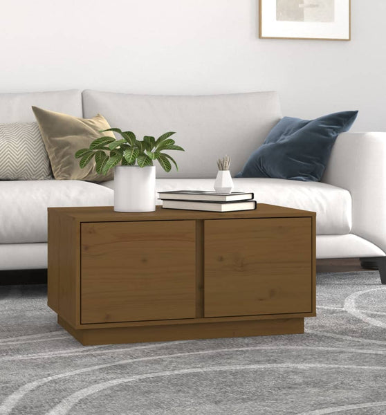 Couchtisch Honigbraun 80x50x40 cm Massivholz Kiefer