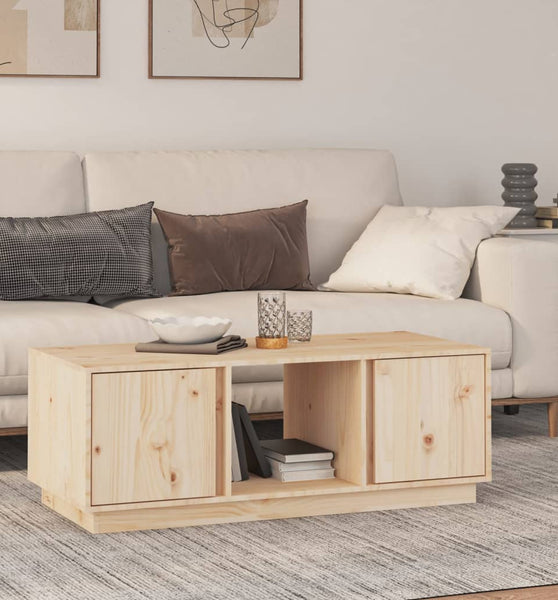 Couchtisch 110x50x40 cm Massivholz Kiefer