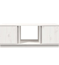 Couchtisch Weiß 110x50x40 cm Massivholz Kiefer