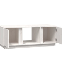 Couchtisch Weiß 110x50x40 cm Massivholz Kiefer