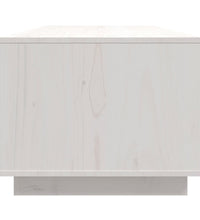 Couchtisch Weiß 110x50x40 cm Massivholz Kiefer