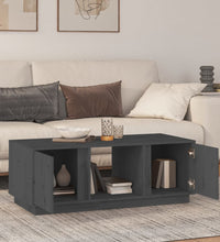 Couchtisch Grau 110x50x40 cm Massivholz Kiefer