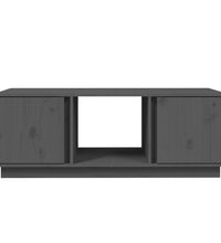 Couchtisch Grau 110x50x40 cm Massivholz Kiefer