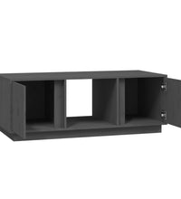 Couchtisch Grau 110x50x40 cm Massivholz Kiefer