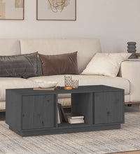 Couchtisch Grau 110x50x40 cm Massivholz Kiefer