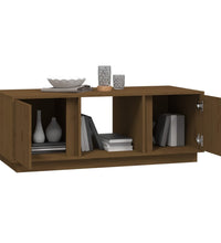 Couchtisch Honigbraun 110x50x40 cm Massivholz Kiefer
