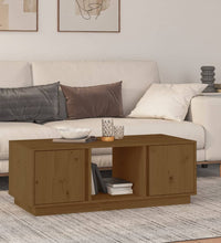 Couchtisch Honigbraun 110x50x40 cm Massivholz Kiefer