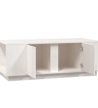 Couchtisch Weiß 110x50x40 cm Massivholz Kiefer