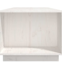 Couchtisch Weiß 110x50x40 cm Massivholz Kiefer