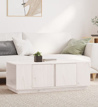 Couchtisch Weiß 110x50x40 cm Massivholz Kiefer