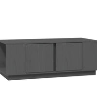 Couchtisch Grau 110x50x40 cm Massivholz Kiefer