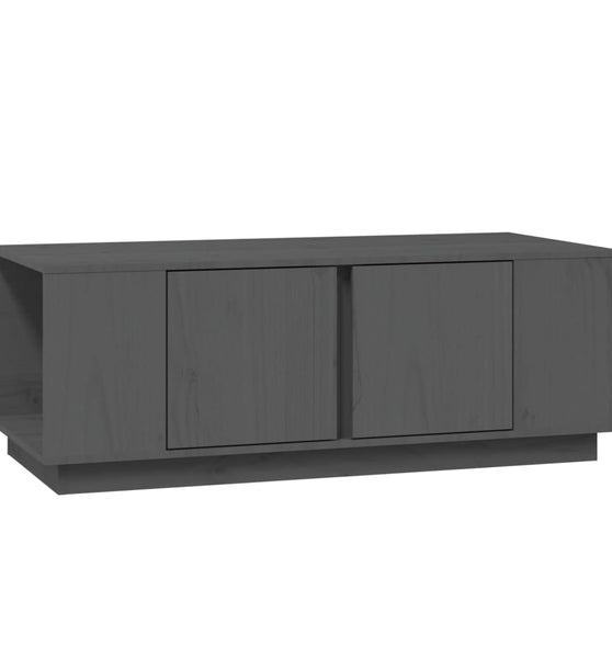 Couchtisch Grau 110x50x40 cm Massivholz Kiefer