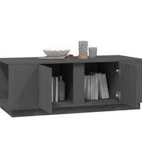 Couchtisch Grau 110x50x40 cm Massivholz Kiefer