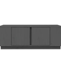 Couchtisch Grau 110x50x40 cm Massivholz Kiefer