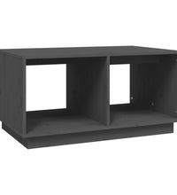 Couchtisch Grau 80x50x40 cm Massivholz Kiefer