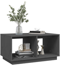 Couchtisch Grau 80x50x40 cm Massivholz Kiefer