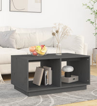 Couchtisch Grau 80x50x40 cm Massivholz Kiefer