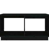 Couchtisch Schwarz 80x50x40 cm Massivholz Kiefer
