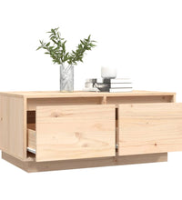 Couchtisch 80x50x35 cm Massivholz Kiefer